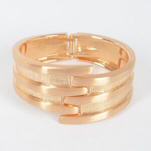 Metal Spring Hinge Cuff Bracelet